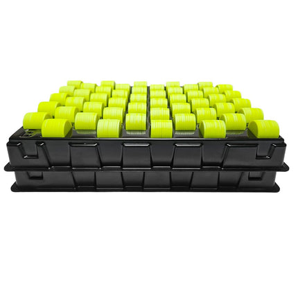 Bandeja de almacenamiento de plástico para 500 fichas – Ø 23-29 mm