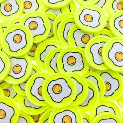 Fichas de plastico huevo frito Ø29 mm - 100 unidades