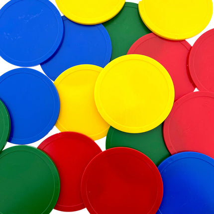 Fichas de plastico extra grande Ø70  mm - 100 unidades