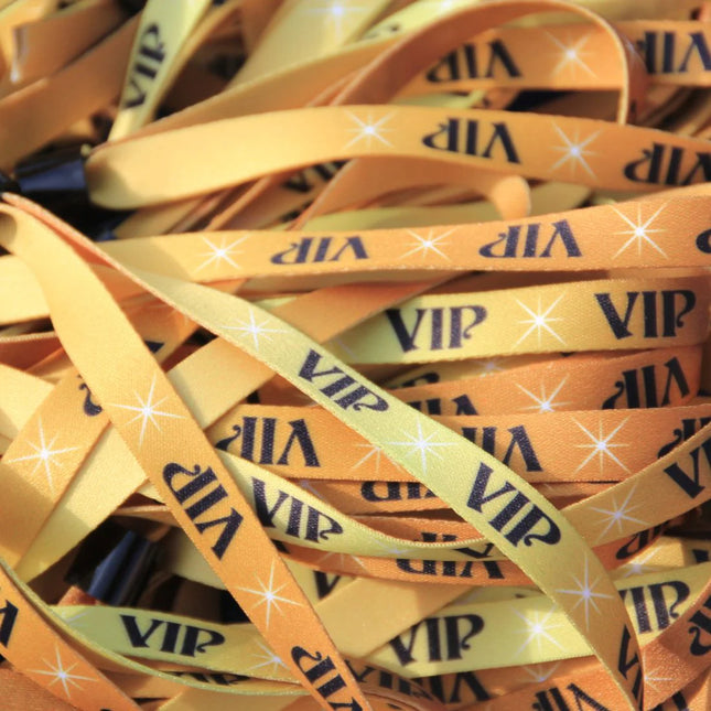 Pulseras de tela VIP - 100 unidades