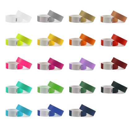 Pulseras de Tyvek sin diseño - 100 unidades