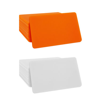 Fichas rectangulares personalizadas 64 x 42 mm - 100 unidades