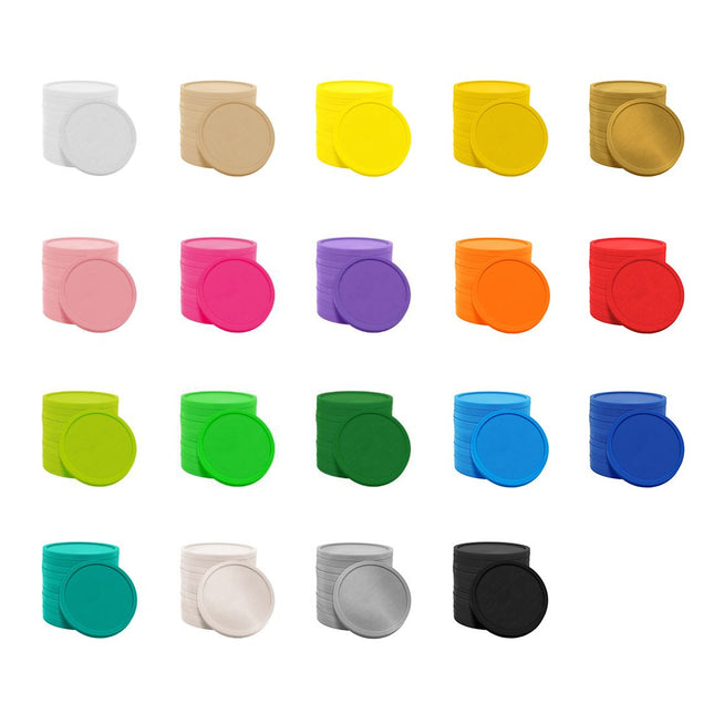 Fichas de plastico personalizadas Ø29 mm - 100 unidades
