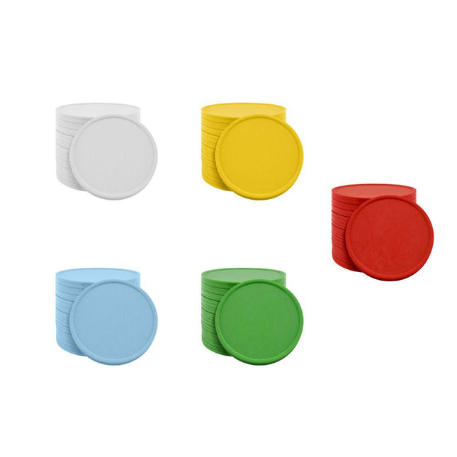Fichas de plastico personalizadas  Ø35 mm - 100 unidades