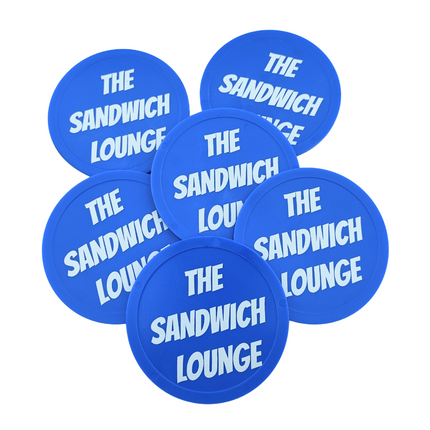 Fichas de plastico XXL personalizadas Ø70  mm - 50 unidades