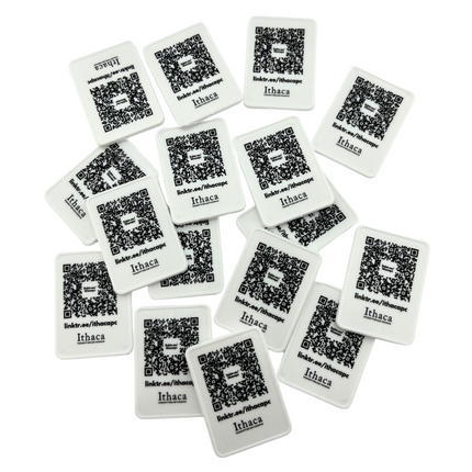 Fichas de plastico rectangular personalizadas 50x35 mm - 100 unidades