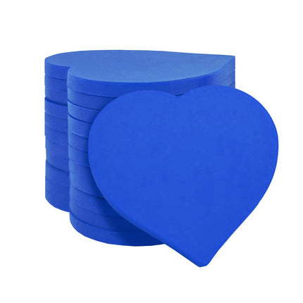 Fichas de plastico corazon 40x40 mm - 100 unidades