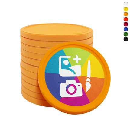 Fichas personalizable bio Ø29 mm - por 1000 unidades