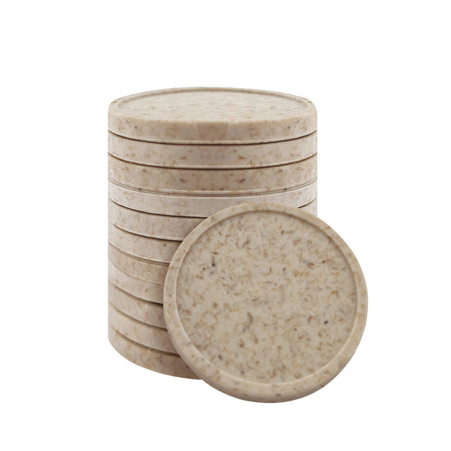 Fichas en fibra de madera Ø23 mm - 100 unidades