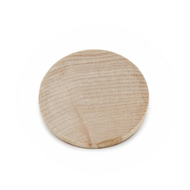 Fichas de madera Ø51 mm - 50 unidades