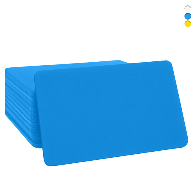 Fichas de plastico rectangular, 65x43 mm - 100 unidades