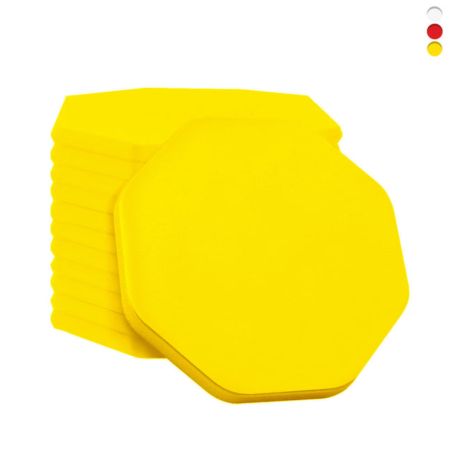 Fichas de plastico octogon, 38x38 mm - 100 unidades