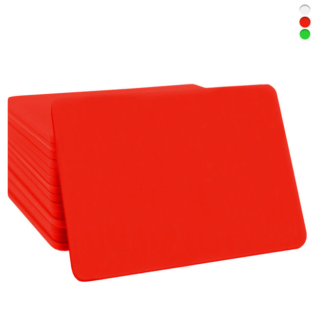 Fichas de plastico rectangular, 85x55 mm - 100 unidades