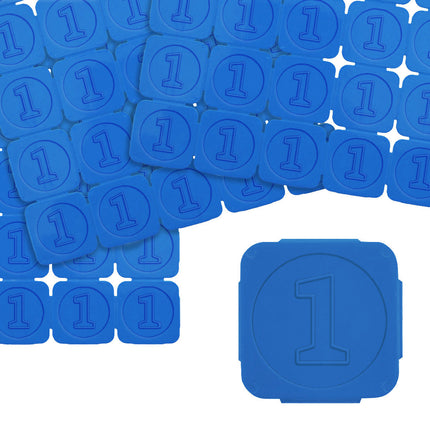 Fichas para festivales con numero 1 - 1000 unidades