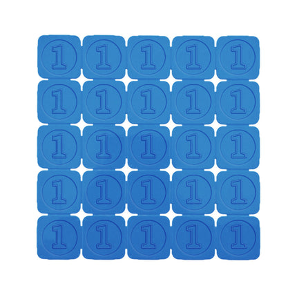 Fichas para festivales con numero 1 - 1000 unidades