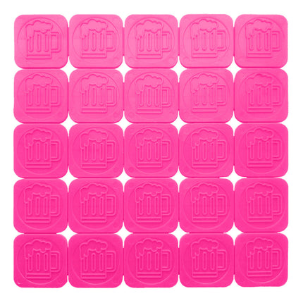 Fichas para festivales con relieve, jarra de cerbeza - 1000 unidades