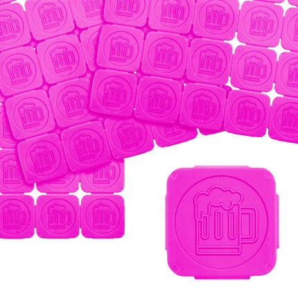 Fichas para festivales con relieve, jarra de cerbeza - 1000 unidades