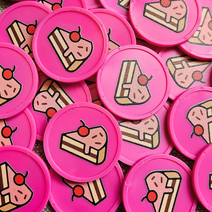 fichas de plastico pasteleria Ø29 mm - 100 unidades