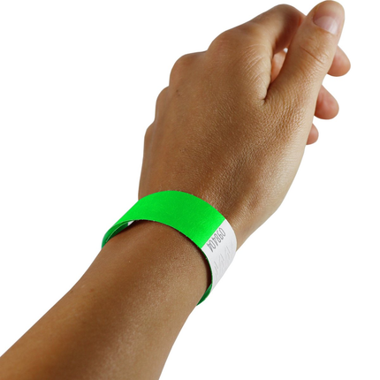 Pulseras de Tyvek mezcla de 10 colores - 100 unidades