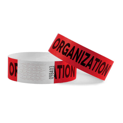 Pulseras de Tyrex rojo 
ORGANIZATION - 100 unidades
