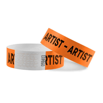 Pulseras de Tyrex naranja 
ARTIST  - 100 unidades