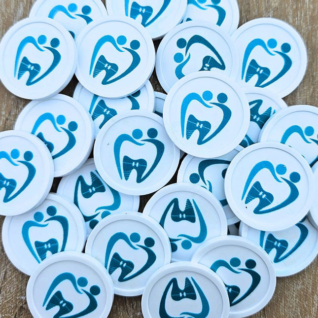 Fichas de plastico para carrito de la compra €1 personalizadas - 100 unidades