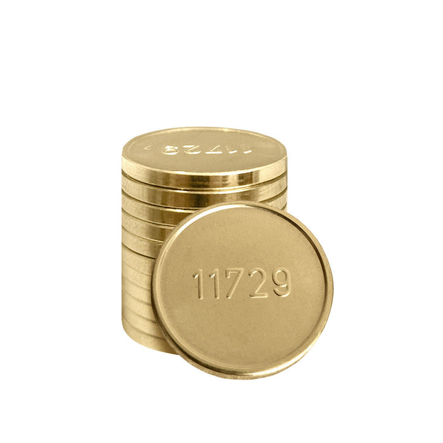 Monedas de laton referencia Miele 11729- 100 unidades