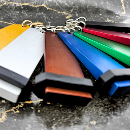 Llavero para hotel Bumerang personalizable Azul -Por unidad