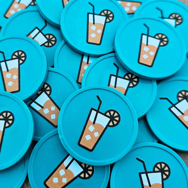 Fichas de plastico refresco Ø29mm - 100 unidades