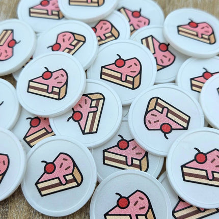 fichas de plastico pasteleria Ø29 mm - 100 unidades