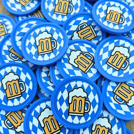 Fichas de plastiico Oktoberfest Ø29 mm - 100 unidades