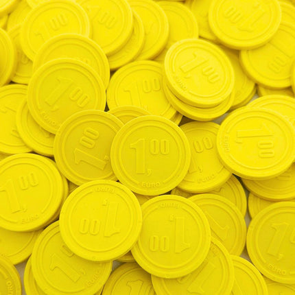 Fichas de carrito de compra con relieve €1 - 250 unidades