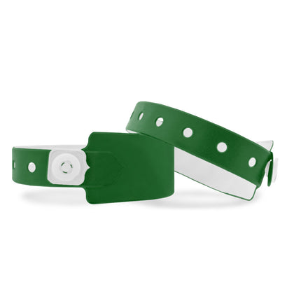 pulseras de vinilo blanco 250x26 mm - 100 unidades