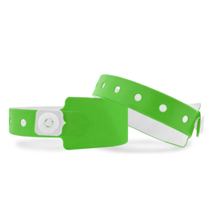 pulseras de vinilo blanco 250x26 mm - 100 unidades