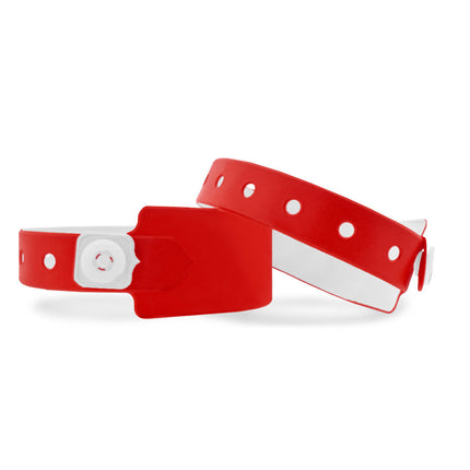 pulseras de vinilo blanco 250x26 mm - 100 unidades