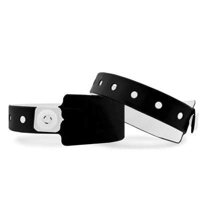 pulseras de vinilo blanco 250x26 mm - 100 unidades