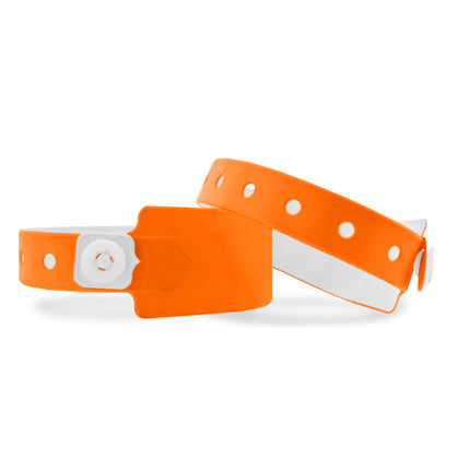 pulseras de vinilo blanco 250x26 mm - 100 unidades