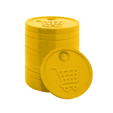 Fichas para el carrito de la compra €0,50 - 100 unidades