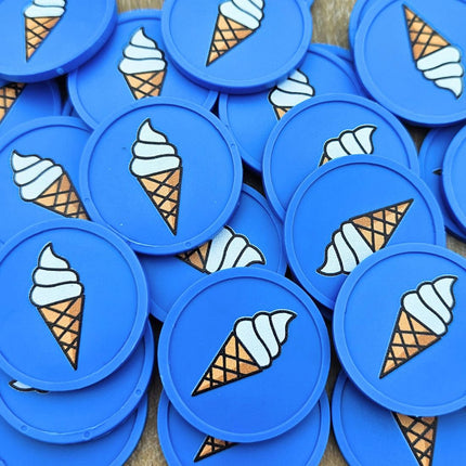 Fichas de plastico helado soft Ø29mm - 100 unidades