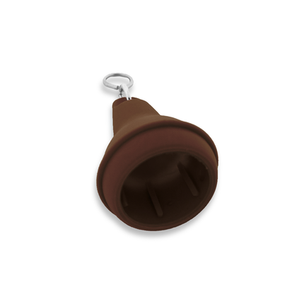 Llavero para hotel de plastico Mayfair Marron 41x70 mm - Por unidad