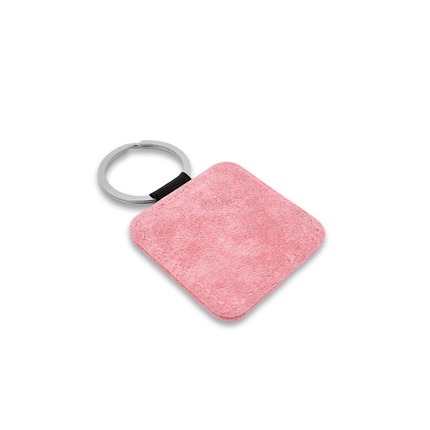 Llavero cuadrado de cuero 50x50mm - Por unidad