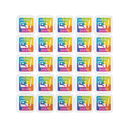 Fichas para festivales transparente personalizado - 1000 unidades