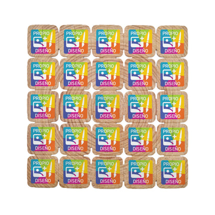 Fichas para festivales en fibra de madere personalizadas - 1000 unidades