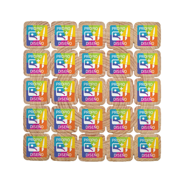 Fichas para festivales en fibra de madere personalizadas - 1000 unidades