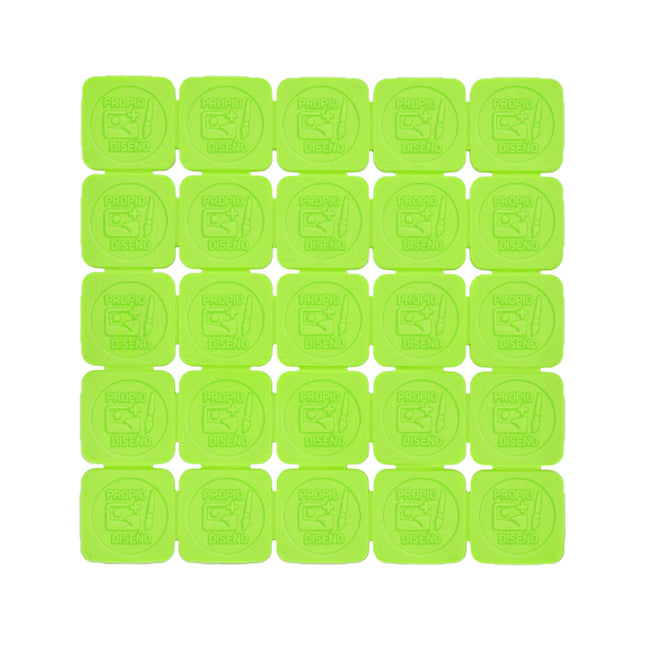 Fichas para festivales fluorescente con su propio diseño en relieve - 1000 unidades