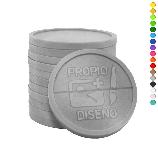 Fichas personalizadas para eventos en relieve Ø29 mm - a partir de 3000 piezas - por 1000 unidades