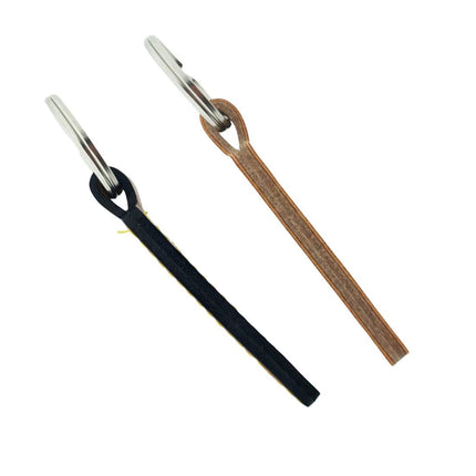 Llavero en cuero o cuero sintético 23x95mm - Por unidad