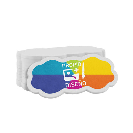 Fichas personalizadas nube 62x32mm - 100 unidades