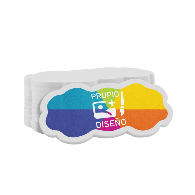 Fichas personalizadas nube 62x32mm - 100 unidades