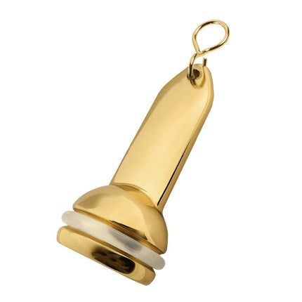 Llavero para hotel Capital de laton 90x40 mm - Por unidad